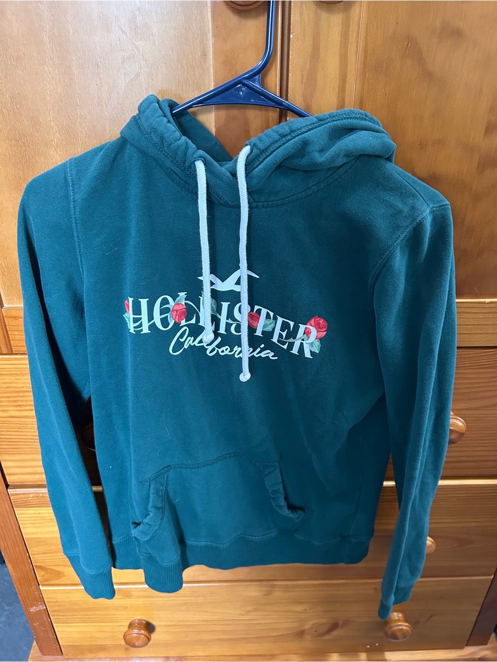 Hollister Teal-Green Hoodie